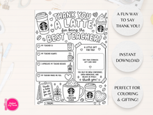 Load image into Gallery viewer, Thank you a latte!
