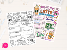 Load image into Gallery viewer, Thank you a latte!